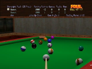 Virtual Pool 64 screenshot 4 for Nintendo 64